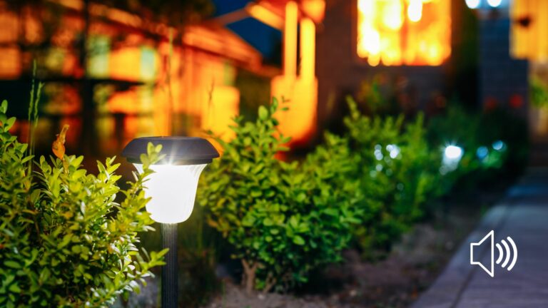 Solar energy used for garden light